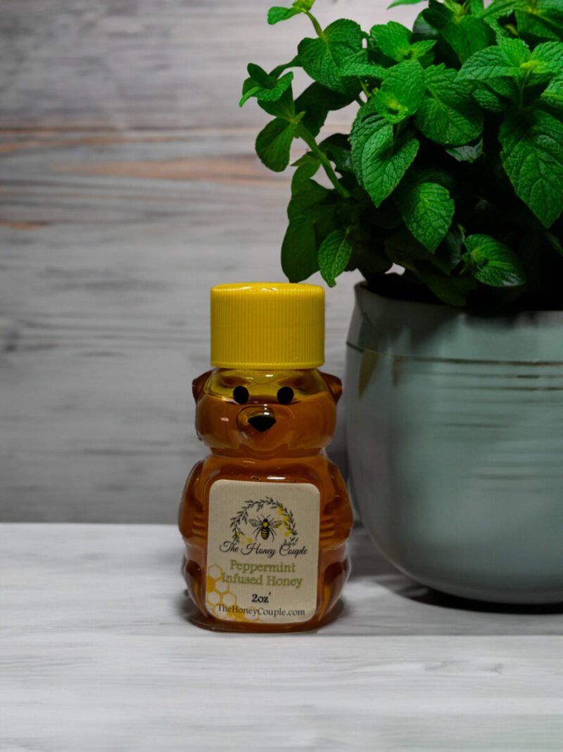 Baby Bear Peppermint Infused Honey by The Honey Couple 2oz