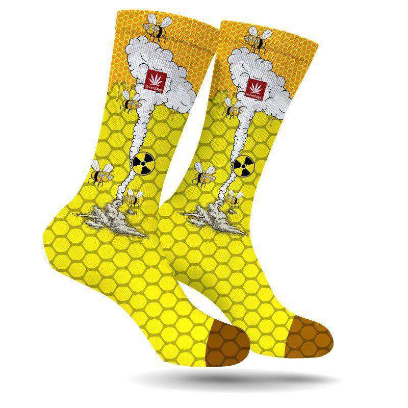 Bees Wax Crew Socks by Stonerdays
