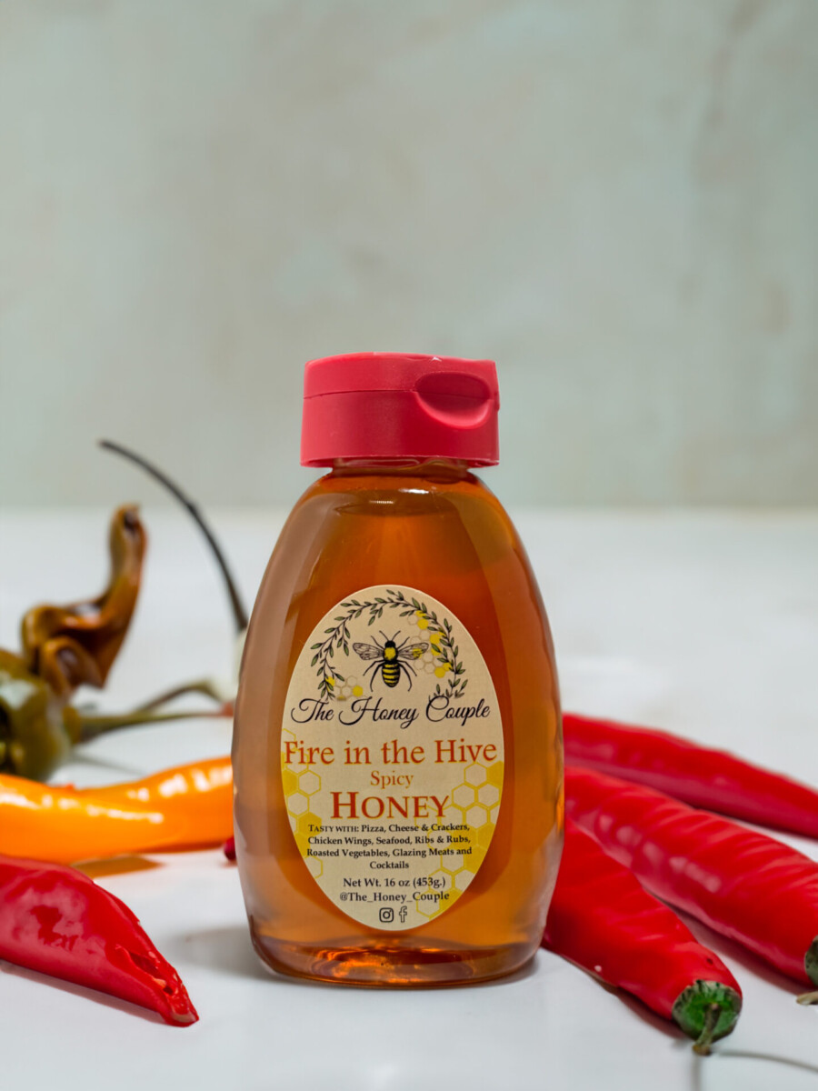 Fire in The Five Spicy Honey by The Honey Couple 16oz