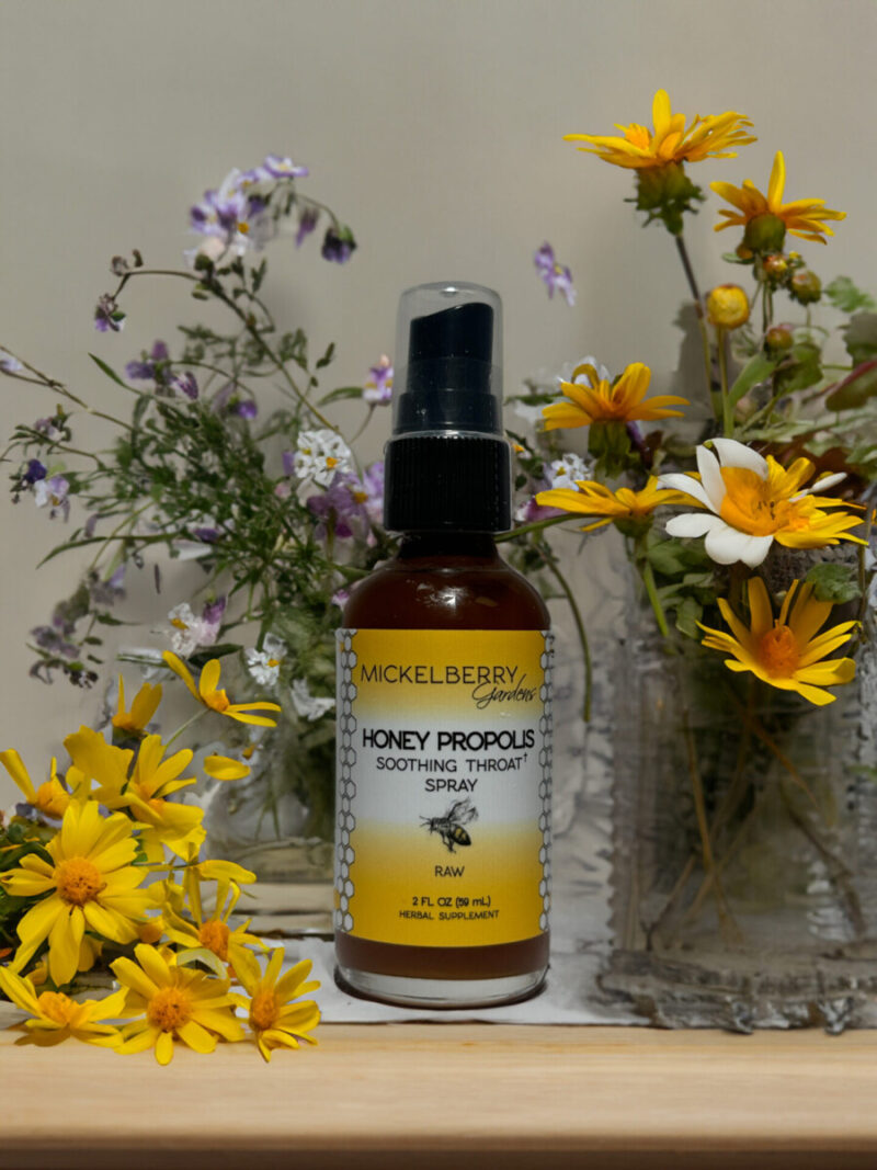 Honey Propolis Throat Spray by Mickelberry Gardens