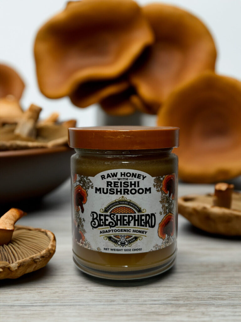 Reishi-Mushroom-Raw-Honey-by-Bee-Shephard