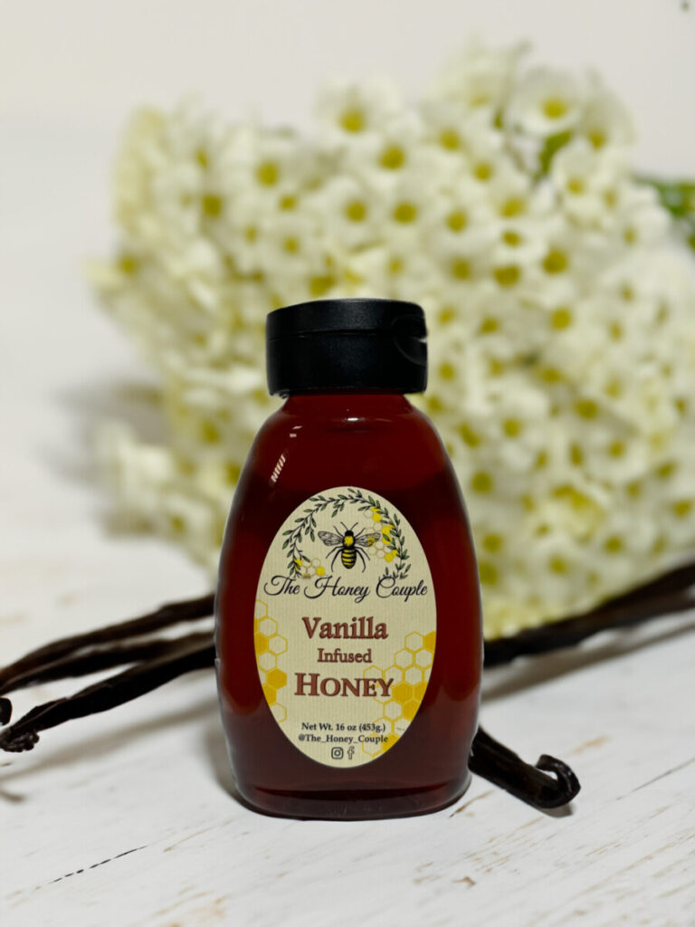 Vanilla Infused Honey by The Honey Couple 16oz