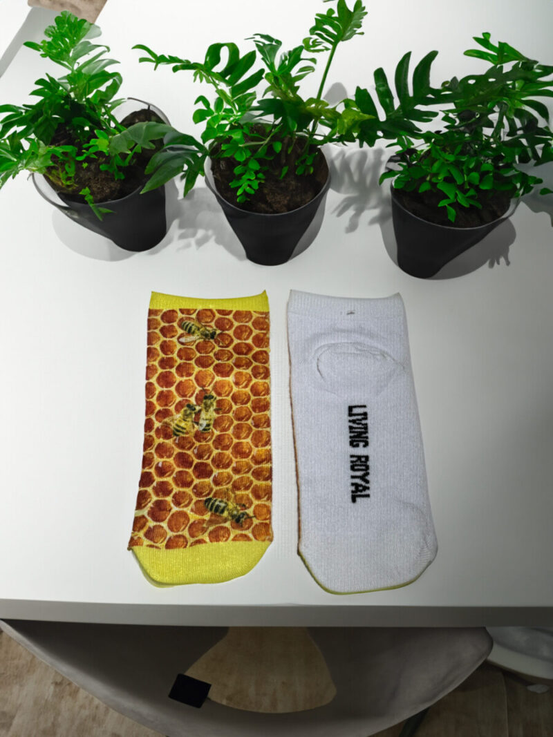 Honeycomb Bee Socks by Living Royal