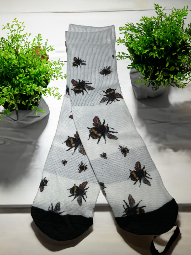 Little Bee Art Socks by L Rempel